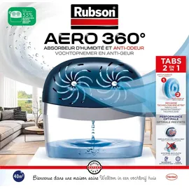Rubson Aero 360° Luftentfeuchter 1,57 kg Blau/Transparent
