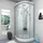 AcquaVapore D10-10T0-EC Fertigdusche 90 x 90 cm Weiß Sicherheitsglas ESG