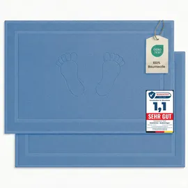 Komfortec Badteppich Hellblau 50 x 80 cm