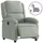 vidaXL Relaxsessel Elektrisch Samt 144,5 x 82 x 0 cm Hellgrau mit Liegeposition