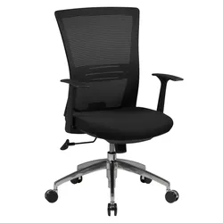 Ergonomischer Bürostuhl: Atmungsaktive Netzrückenlehne, ergonomische Form, verstellbare Rückenlehne, Armlehnen, Fußkreuz | Kadima Design