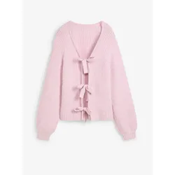 bonprix Wendestrickjacke mit Schleifen, lila, 48/50 (XL)