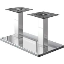 GGM Möbel Bistro Lounge Doppel Tischgestell 40 x 70 cm Edelstahl