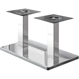 GGM Möbel Bistro Lounge Doppel Tischgestell 40 x 70 cm Edelstahl