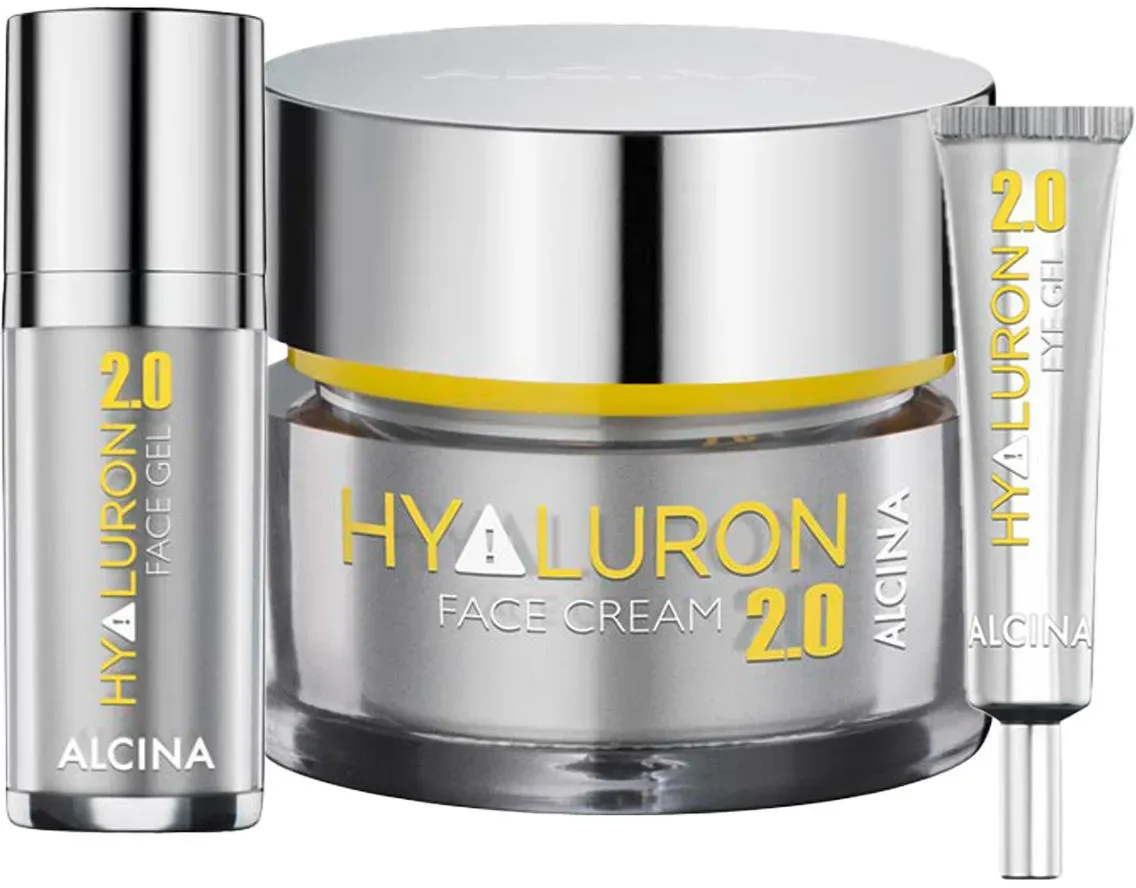 Alcina Hyaluron 2.0 Set (Gesichtscreme + Augen-Gel + Face-Gel)