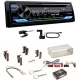 JVC KD-DB912BT Digitalradio Bluetooth Einbauset für Audi A4 B5 A6 4B C4 A8