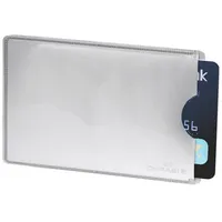 DURABLE Kreditkartenhülle RFID SECURE silber 5,4 x 8,6 cm