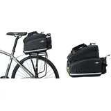 TOPEAK MTX 2.0 TrunkBag DX wasserdichte Fahrradkoffertasche, kompatibel mit Allen MTX QuickTrack 2.0 Racks, Schwarz