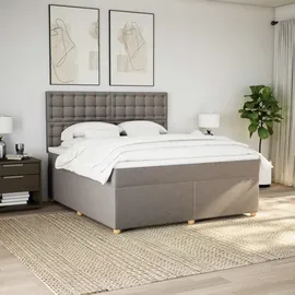 vidaXL Boxspringbett 180 x 200 cm Taupe