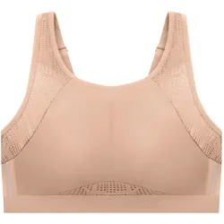 GLAMORISE Atmungsaktiver Mesh-Sport-BH - Haut 90G Damen 