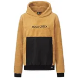 Rock Creek Hoodie Teddyfell Dunkelbeige XL