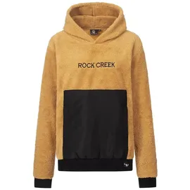 Rock Creek Hoodie Teddyfell Dunkelbeige XL