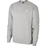 Nike Club Fleece Sweatshirt Herren M NSW CRW BB 804340 Long Sleeved T-shirt, grau XL