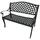 FRG Gartenbank 2-sitzer 105 x 84 x 105 cm Grau