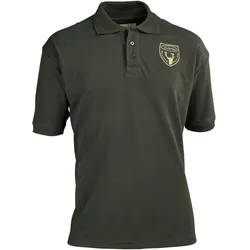 Hubertus Herren-Poloshirt Piqué, dunkeloliv, L