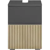Home Affaire Waschbeckenunterschrank Wisla Siphonausschnitt, Breite 40 cm, Höhe 55 cm grau