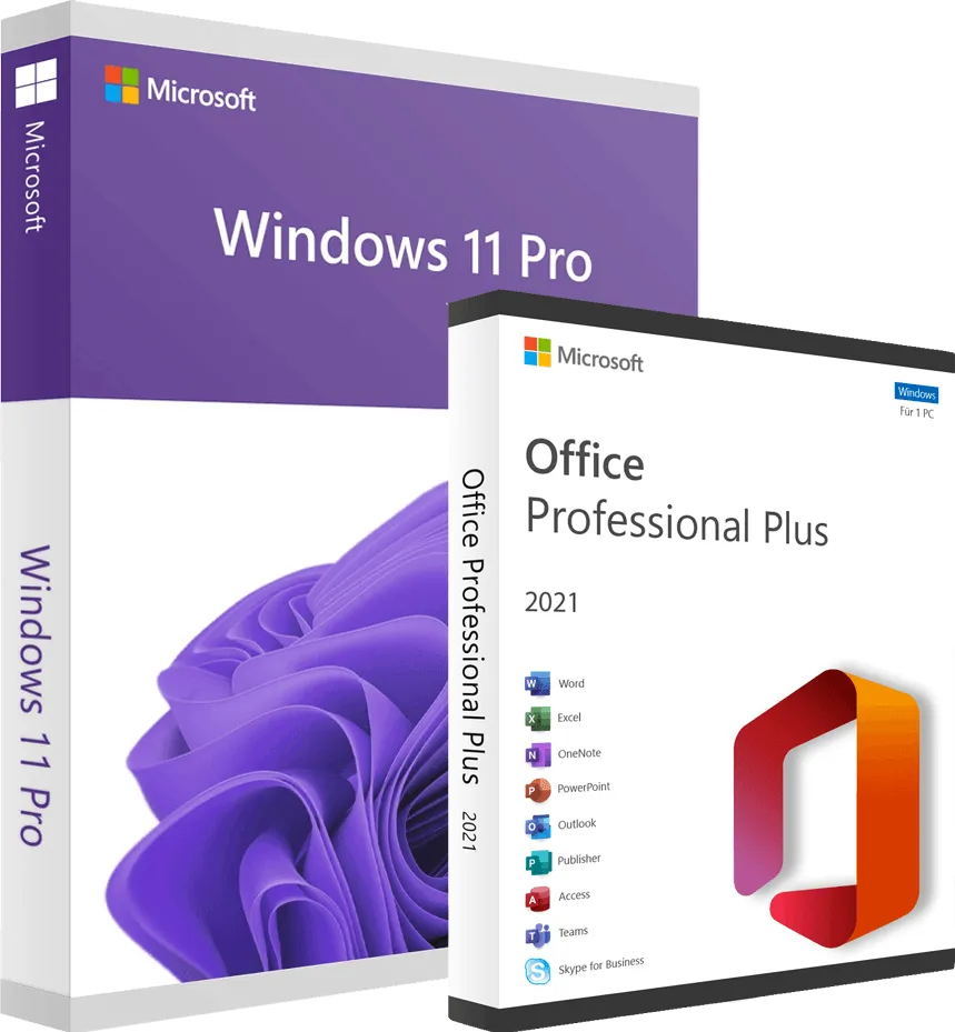 Microsoft Office 2021 Professional Plus & Windows 11 Professional (Sparpaket)