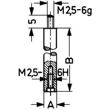 Käfer Verlängerungsstück L.20mm Messbolzen-D.4mm z.Messuhren KÄFER
