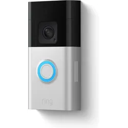 Ring Battery Doorbell Plus Schwarz, Nickel