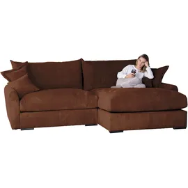 Home Affaire Eckcouch Polyester 4-Sitzer braun