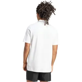 adidas Essentials Small Logo Piqué Poloshirt Weiß/Schwarz 2XL