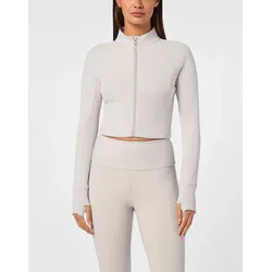Lauftop PLEIN SPORT "Sport Top", Damen, Gr. XL, 10, grau, Obermaterial: 80% Polyester, 20% Elasthan, Tops