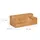 Relaxdays Schreibtisch Organizer Holz 30x11x15 cm Braun 7 St.
