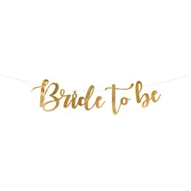 Partydeco Banner Bride to be Gold | 80 x 19 cm