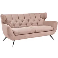 Portobello Sofa Chester Stoff Rosa
