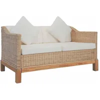 vidaXL 2-Sitzer-Sofa natur
