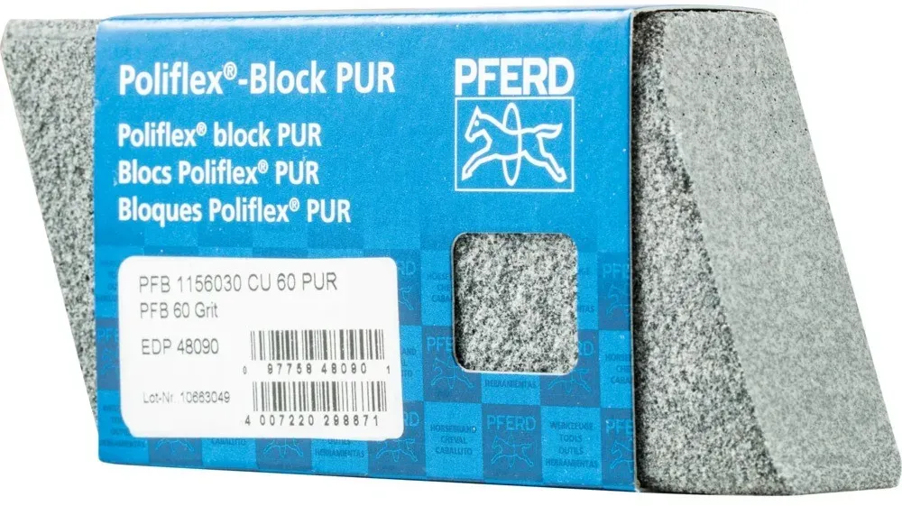 PFERD Poliflex Schleifblock Bindung PUR für Feinschliff und Finish 60 - 41020060