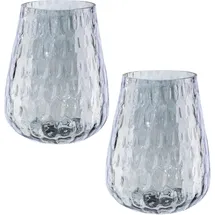 creativ home Windlicht Weihnachtsdeko Glas grau