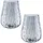 creativ home Windlicht Weihnachtsdeko Glas grau