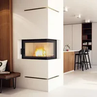 Kratki Kamineinsatz aus Stahl MBO rechts 15 kW Ø