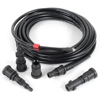 Wiltec Rohrreinigungsschlauch 20m Abflussreiniger inkl. 4 Adapter für Hochdruckreiniger