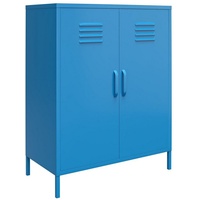 loft24 Mehrzweckschrank Cache Spind Schrank, Metall, 2 Türen, Höhe 101,5 cm blau