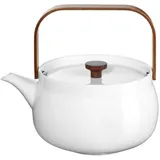 Asa Selection ASA Teekanne mit Holzgriff japandi weiß 1,5l