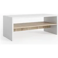 Vicco Couchtisch Weiß Sonoma Eiche Wohnzimmer Sofatisch Kaffeetisch Tisch