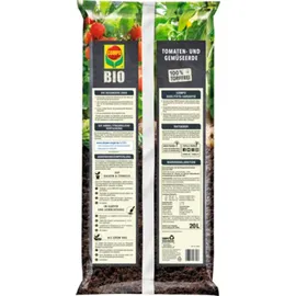 Compo Bio Tomaten- und Gemüseerde torffrei 20 l