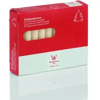 Wiedemann Baumkerzen 20 St. Silber 96x13 mm