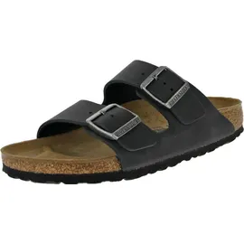 Birkenstock Arizona Nubukleder geölt schmal schwarz 46