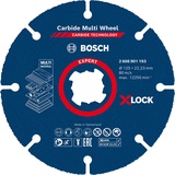 Bosch Professional Carbide Multi Wheel X-LOCK Trennscheibe 125x22.23mm, 1er-Pack (2608901193)