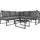Okwish Garten-Loungemöbel Set 4-tlg. grau