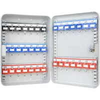 HMF 13035-07 Schlüsselkasten 35 Haken, verstellbare Hakenleisten, 32,0 x