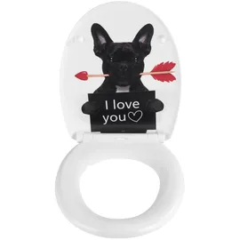 Wenko Premium WC-Sitz Guilty Dog Mehrfarbig