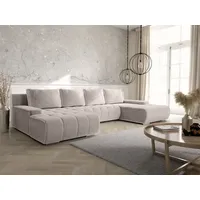 Fun Möbel Wohnlandschaft Sofa mit Schlaffunktion VOGAR Stoff Poso