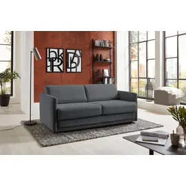 Atlantic Home Collection Schlafsofa Limone 2-Sitzer Grau