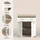 WELLTIME SIENA Unterschrank 74 x 88 x 31 cm Weiß/Braun