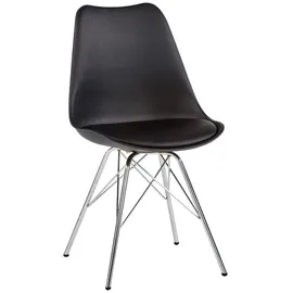 Actona Esszimmerstuhl Eris Kunstleder schwarz 4er Set