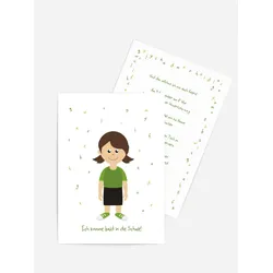 Karten Schulanfang selbst gestalten mit Spruch und Fotos im Onlinedesigner bei Meine-Kartenmanufaktur.de
